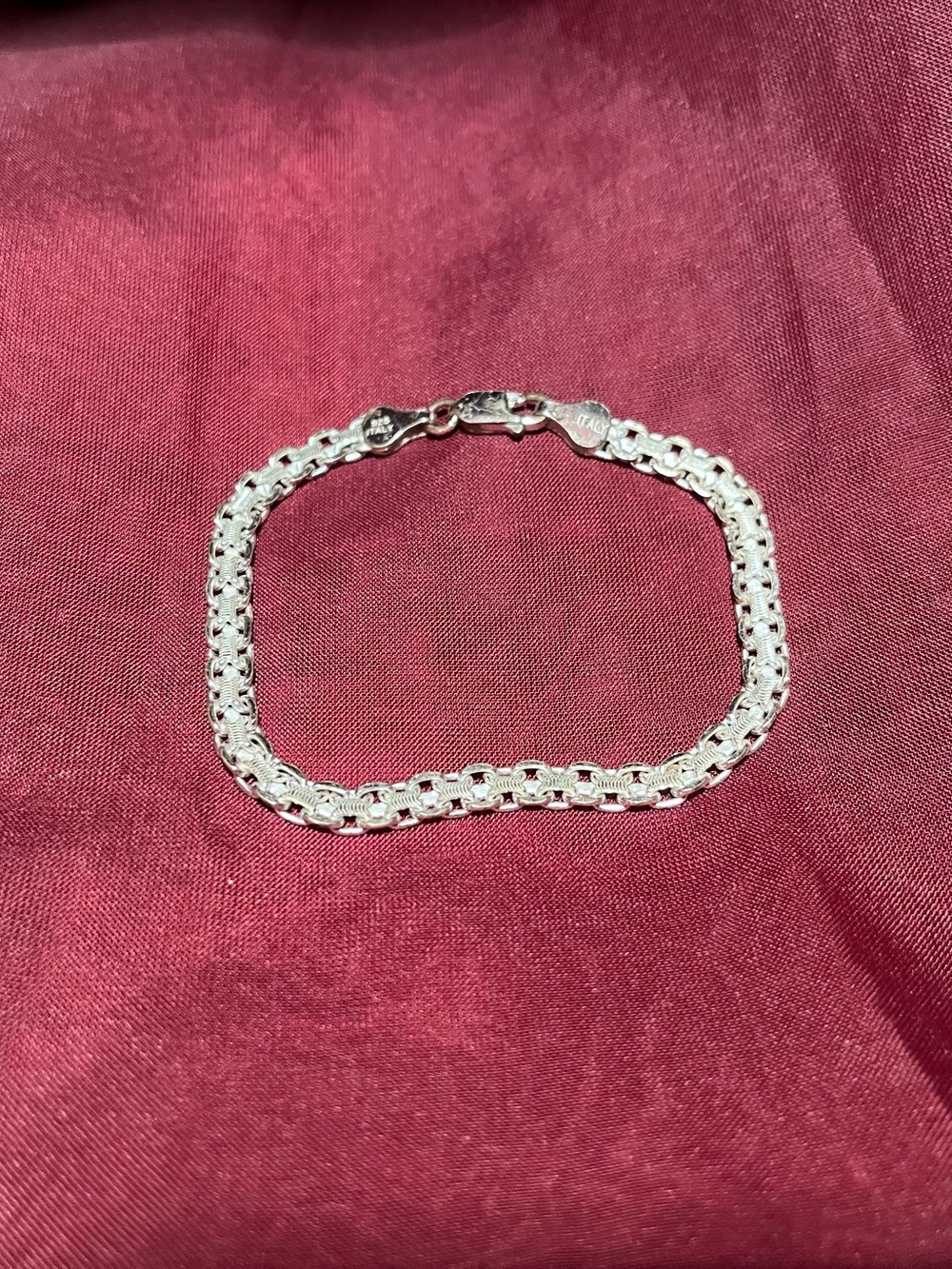 Silver Double Link Bracelet